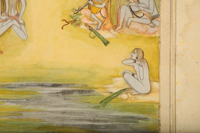 Lot 300 - A GROUP OF KANPHATA YOGIS AND YOGINIS IN A FOREST
