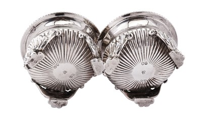 Lot 361 - A pair of Victorian sterling silver salts, London 1855 by Robert Garrard II (reg. 16th April 1818)