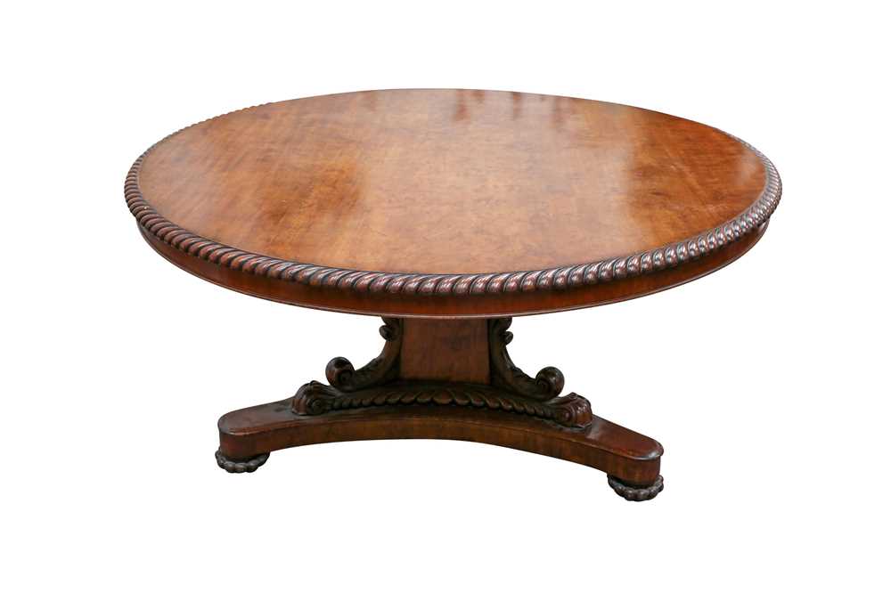 Lot 11 - A SCOTTISH GEORGE IV MAHOGANY CENTRE TABLE IN THE MANNER OF WILLIAM TROTTER