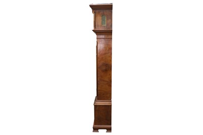 Lot 226 - A LATE 19TH / EARLY 20TH CENTURY WALNUT GRANDMOTHER CLOCK