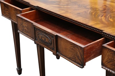 Lot 19 - A MAHOGANY SERVING TABLE, IN THE ADAM STYLE, BY MAPLE AND CO., EARLY 20TH CENTURY