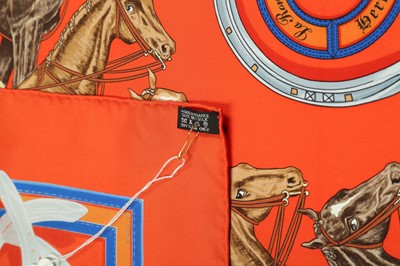 Lot 160 - Hermes 'La Ronde des Jockeys' Silk Scarf