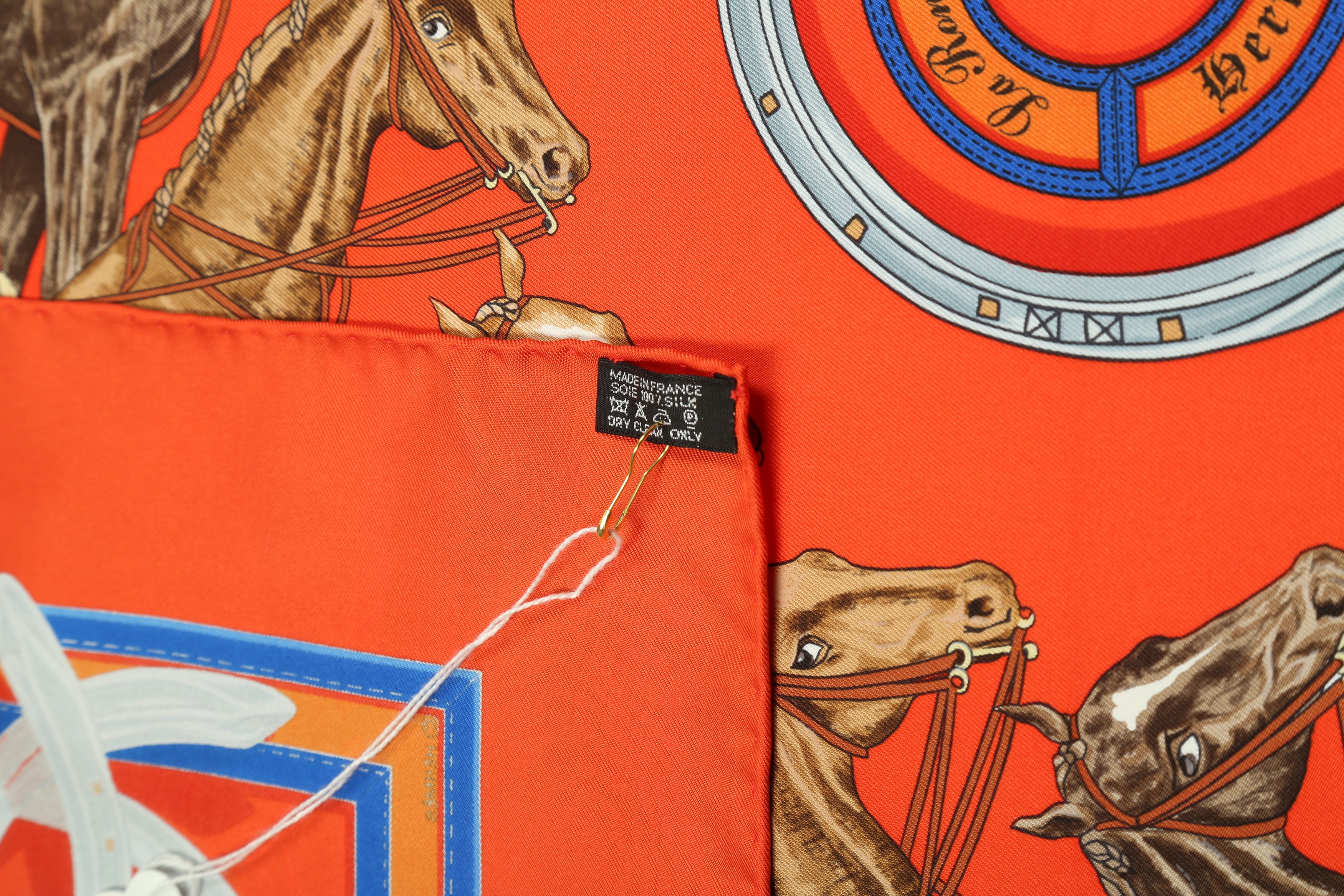 Hermes Equestrian Themed Scarf NWT