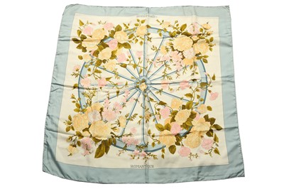 Lot 362 - HERMES 'ROMANTIQUE' SILK SCARF