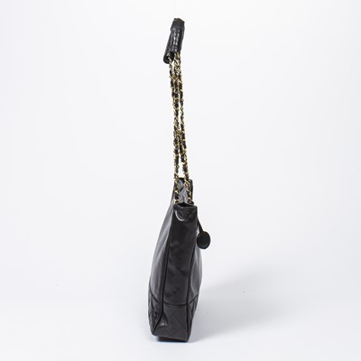 Lot 272 - Chanel Black Front Pocket Chain Tote