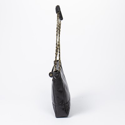 Lot 272 - Chanel Black Front Pocket Chain Tote