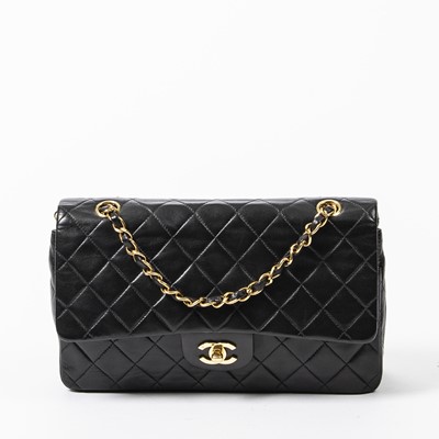 Lot 266 - Chanel Black Medium Double Flap Bag