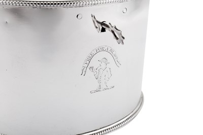 Lot 427 - A George III sterling silver tea caddy, London 1780 by Charles Aldridge and Henry Green