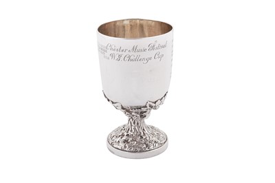 Lot 338 - A Victorian sterling silver trophy cup, London 1863 by John Samuel Hunt