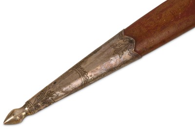 Lot 36 - AN 18TH / 19TH CENTURY OTTOMAN DAGGER WITH AGATE HANDLE