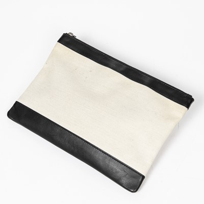 Lot 295 - Balenciaga Cream Clip Clutch Pouch