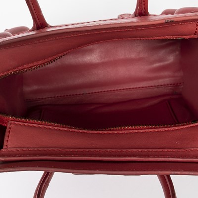 Lot 12 - Celine Red Nano Luggage Bag