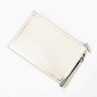 Lot 306 - Gucci Ivory Guccy Sega Clutch