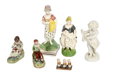 Lot 299 - A COLLECTION OF STAFFORDSHIRE FIGURES