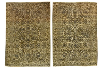 Lot 14 - A PAIR OF INDIAN RUGS