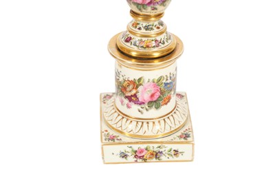 Lot 302 - A PARIS PORCELAIN LAMP BASE, 19TH CENTURY