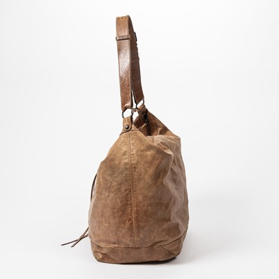 Lot 147 - Balenciaga Brown Courier XL Shoulder Bag