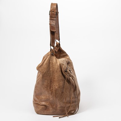 Lot 147 - Balenciaga Brown Courier XL Shoulder Bag