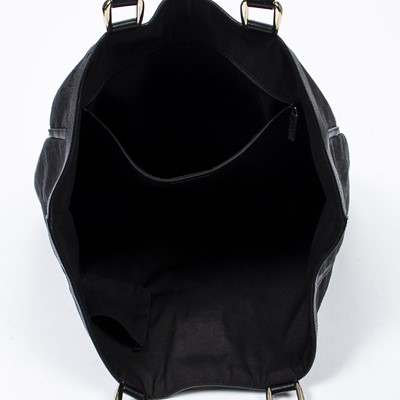 Lot 282 - Gucci Black Monogram Tall D-Ring Tote