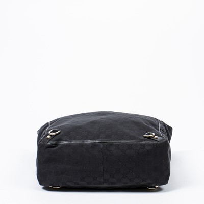 Lot 282 - Gucci Black Monogram Tall D-Ring Tote