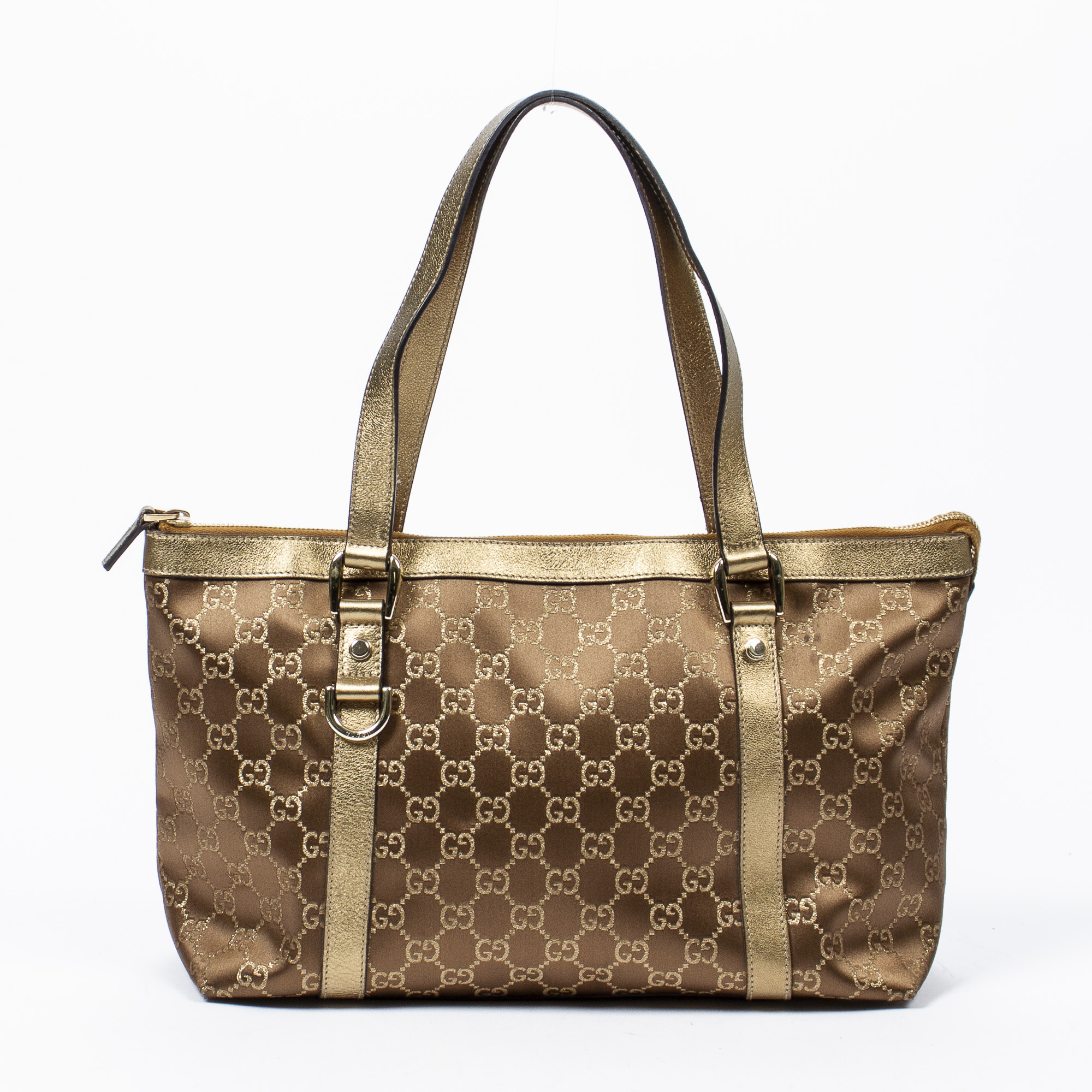 Lot 142 - Gucci Bronze Monogram Medium Abbey Tote