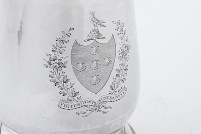 Lot 432 - A George III sterling silver tankard, London 1783 by Thomas and Richard Payne (reg.  30th Oct 1777)