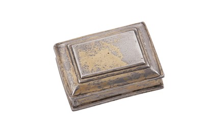 Lot 207 - A mid-18th century Spanish Colonial unmarked silver gilt snuff box, circa 1730-50