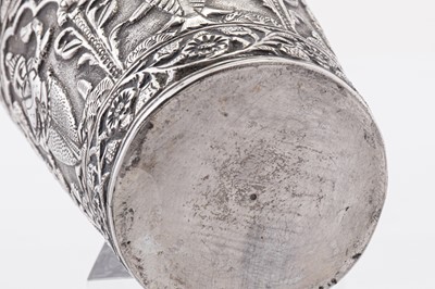 Lot 167 - A late 19th / early 20th century Anglo – Indian unmarked silver beaker, Lucknow circa 1900