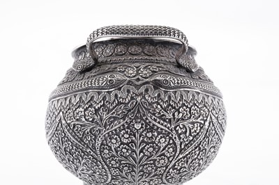 Lot 155 - A late 19th / early 20th century Anglo – Indian unmarked silver sugar bowl, Kashmir circa 1900