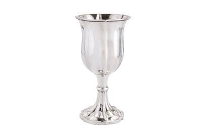 Lot 372 - A William IV sterling silver goblet or communion cup, London 1836 by Joseph Angell I & John Angell I