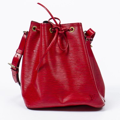 Sold at Auction: Louis Vuitton, LOUIS VUITTON 'NOE GM' RED EPI