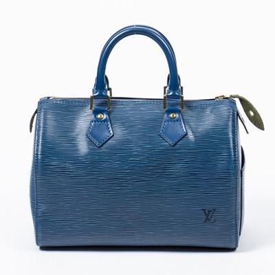 Lot 81 - Louis Vuitton Blue Epi Speedy 25