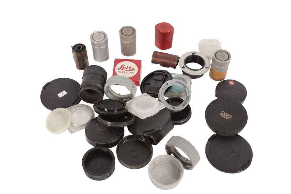 Lot 16 - Leitz filters and Various front and rear caps