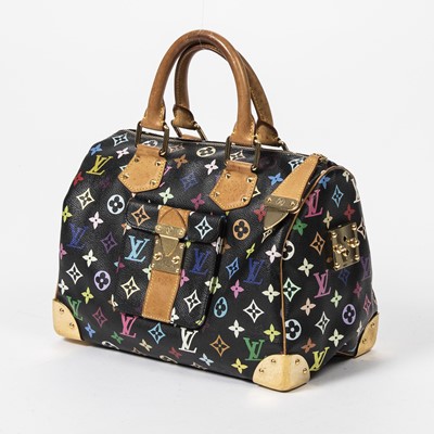 Lot 276 - Louis Vuitton Black Murakami Multicolore Speedy 30