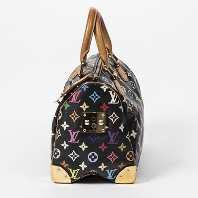 Lot 276 - Louis Vuitton Black Murakami Multicolore Speedy 30