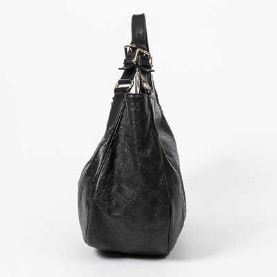 Lot 283 - Gucci Black Guccissima Charlotte Hobo