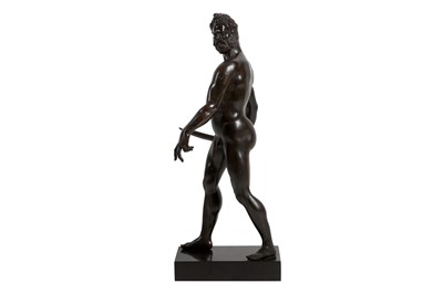 Lot 124 - AFTER GIAMBOLOGNA (ITALIAN, 1529-1608): A BRONZE FIGURE OF MARS, PROBABLY 19TH CENTURY