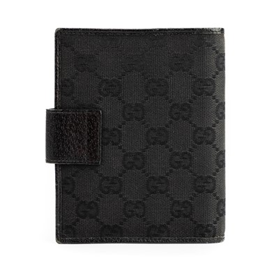 Lot 322 - Gucci Black Monogram Organiser