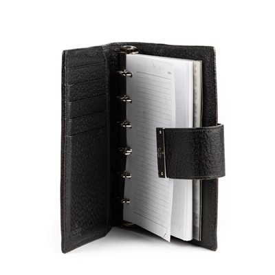 Lot 322 - Gucci Black Monogram Organiser