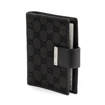 Lot 322 - Gucci Black Monogram Organiser