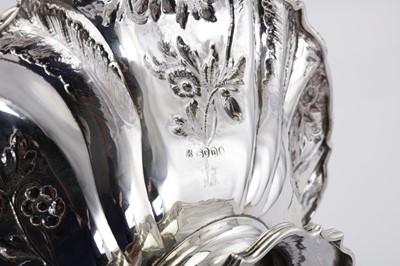 Lot 374 - Welsh interest - A William IV sterling silver cake or bread basket, London 1835 by Joseph Angell I & John Angell I