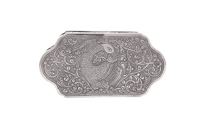 Lot 182 - An early 20th century Ceylonese (Sri Lankan) silver lime box, Kandy circa 1930