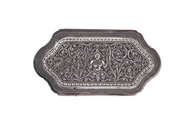 Lot 182 - An early 20th century Ceylonese (Sri Lankan) silver lime box, Kandy circa 1930
