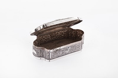 Lot 182 - An early 20th century Ceylonese (Sri Lankan) silver lime box, Kandy circa 1930