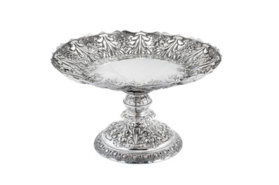 Lot 331 - A Victorian sterling silver tazza or comport, London 1896 by Carrington & Co