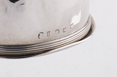 Lot 408 - A George III sterling silver wine funnel, London 1803 by A.H (unidentified possibly Alexander Hewat)