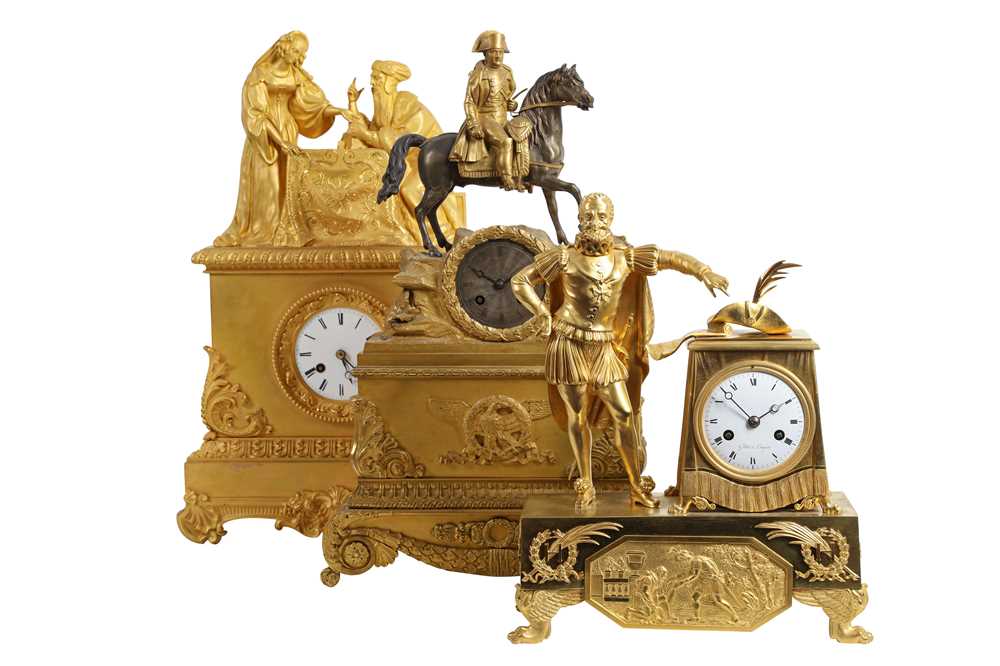 Lot 186 - A FINE AND RARE 19TH CENTURY FRENCH GILT BRONZE CLOCK 'THE FORTUNE TELLER' CIRCA 1830