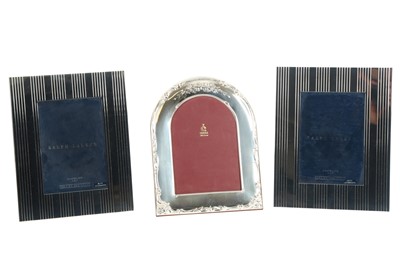 Lot 191 - THREE SILVER-PLATED PHOTOGRAPH FRAMES