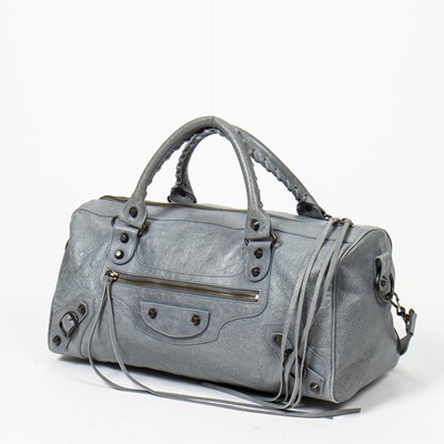 Lot 60 - Balenciaga Grey Twiggy Shoulder Bag