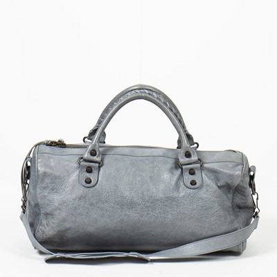 Lot 60 - Balenciaga Grey Twiggy Shoulder Bag